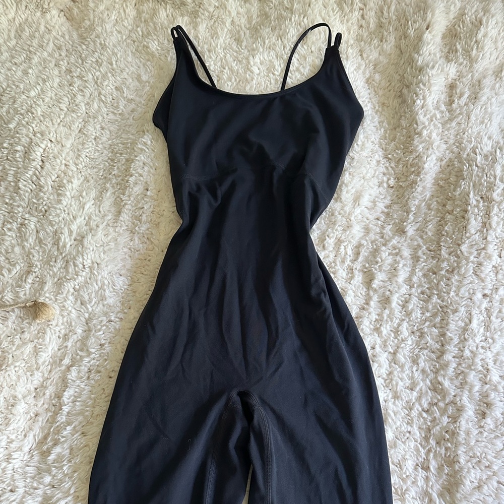 Black Open back jumpsuit size medium